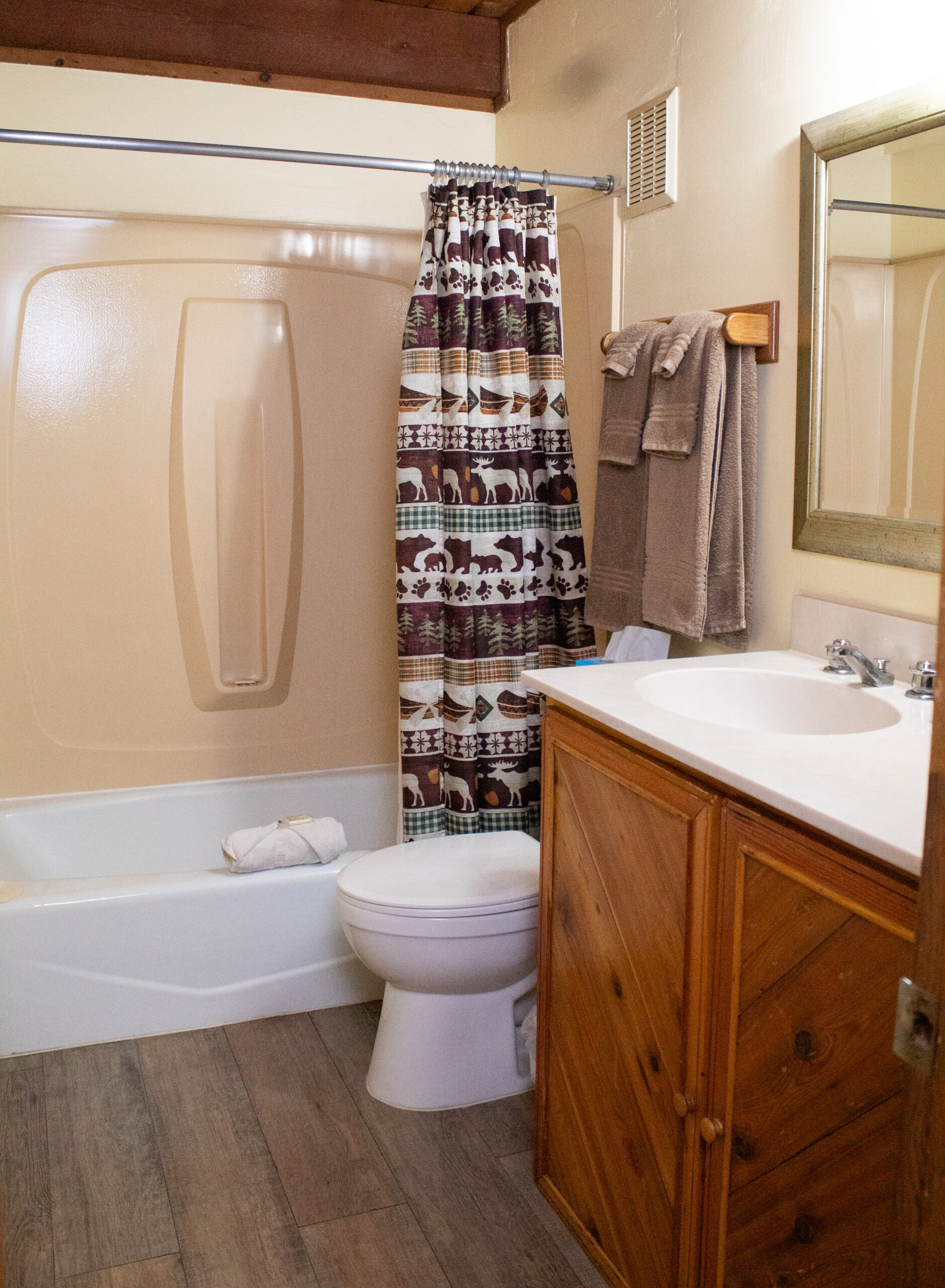 Cabin 14 Downstairs Bathroom