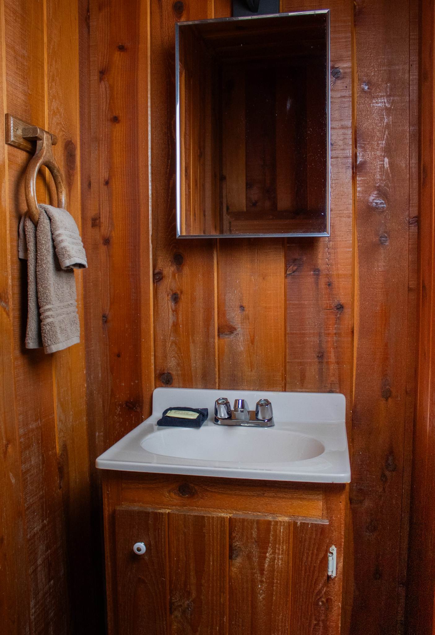 Cabin 13 Upstairs Bathroom Sink