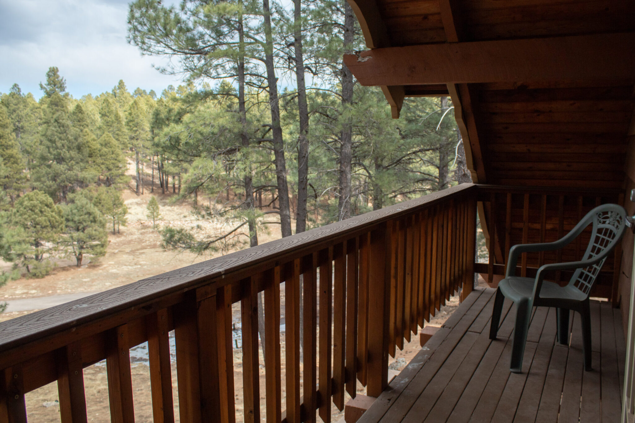 Cabin 16 Front Balcony View