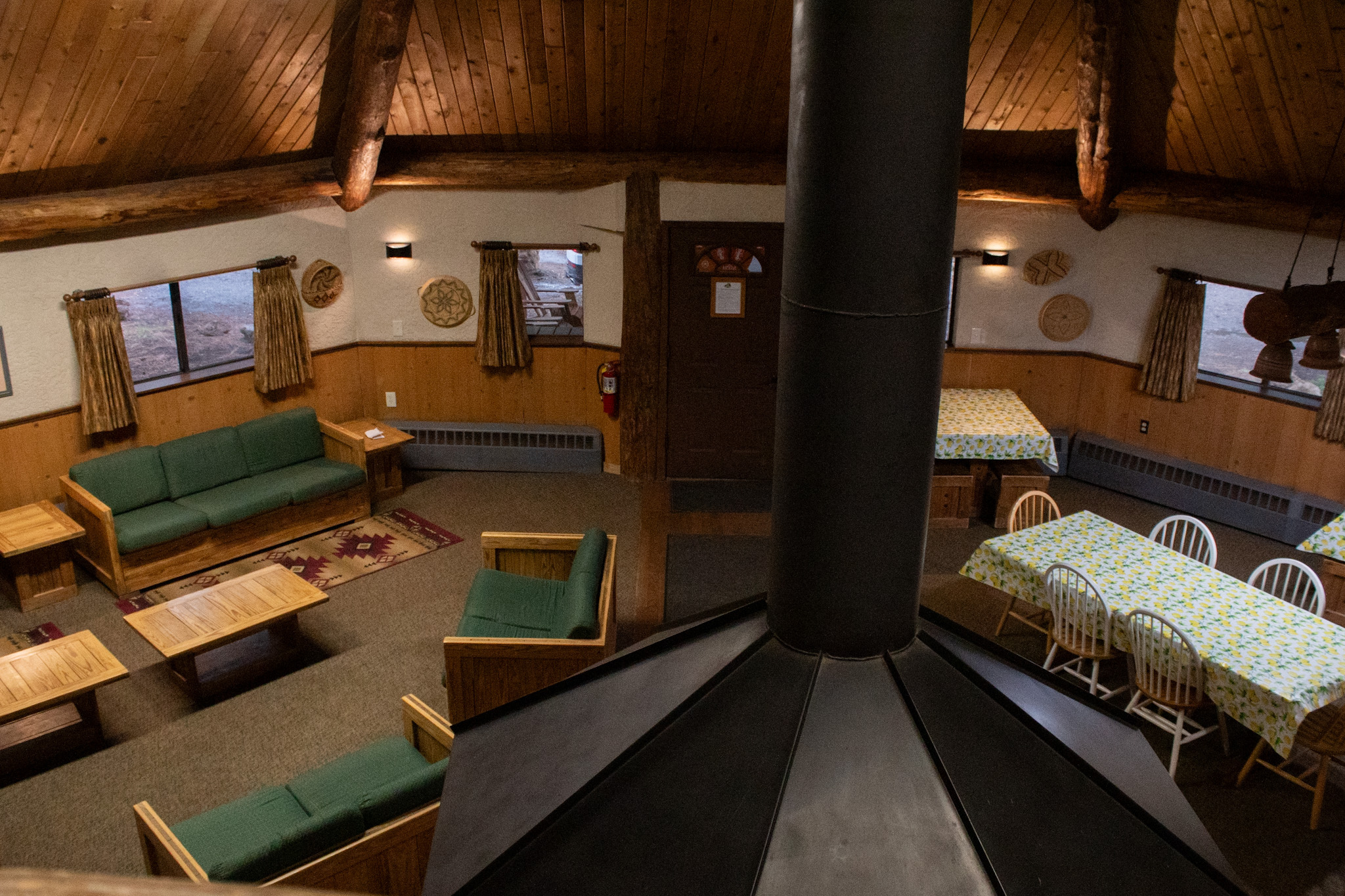 Hogan Overhead View of Living and Dining Room